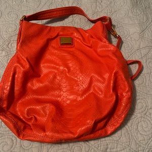 Marc by Marc Jacobs Bright Orange Hobo Handbag